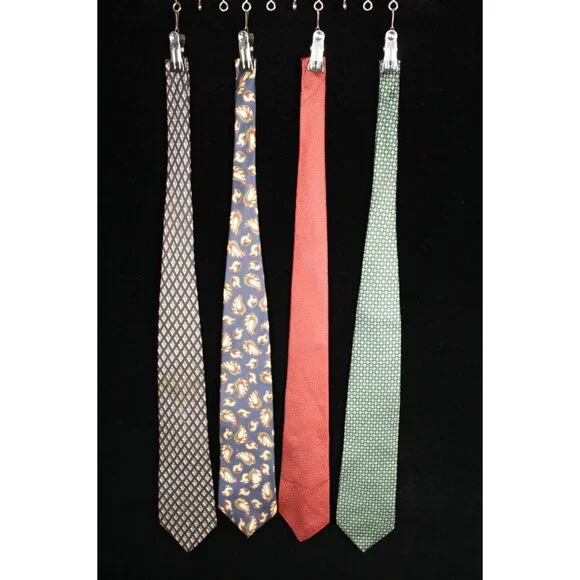 4 Men's Silk Ties, Assorted Brands - Picture 1 of 11